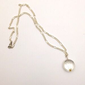 Wish Charm Necklace Dandelion Seeds